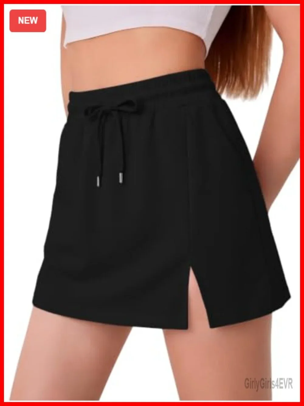 Active Skorts with 4 Pockets, Rayon Polyester Spandex, Tennis Golf Skirt